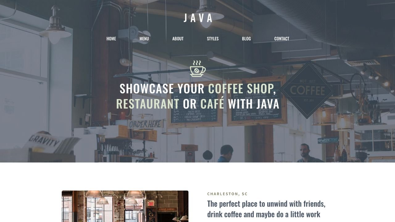 Javaコーヒーサンプルサイト