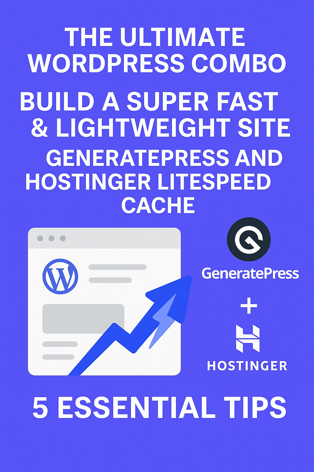 Ultimate WordPress Combo: Build a Super Fast & Lightweight Site with GeneratePress and Hostinger LiteSpeed