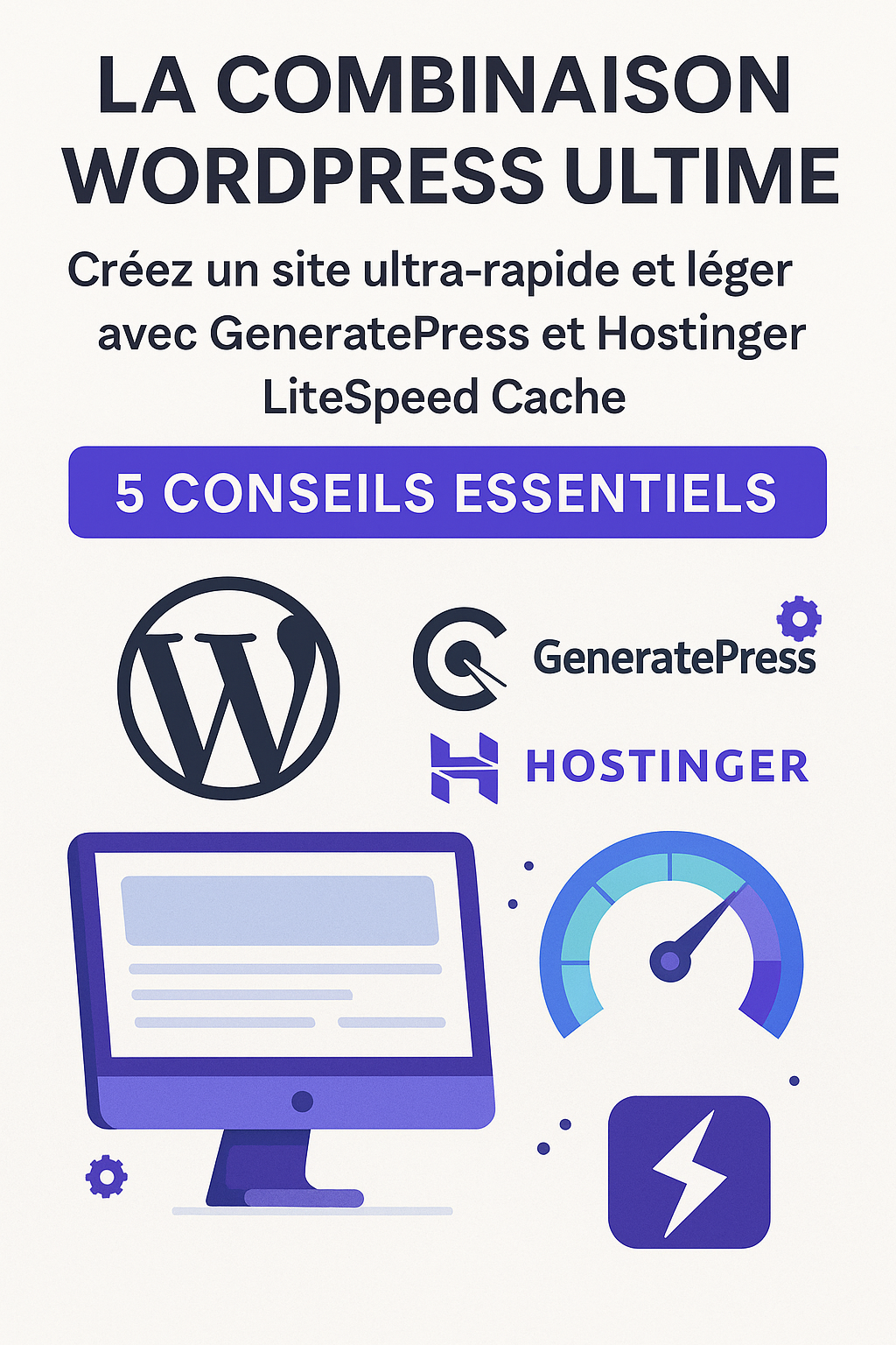 20250909_1331_Site Ultra-Rapide avec WordPress_simple_compose_01k4pbsf8wfq2sy6b8s7tw015v La combinaison WordPress ultime : créez un site ultra-rapide et léger avec GeneratePress et Hostinger LiteSpeed Cache – 5 conseils essentiels